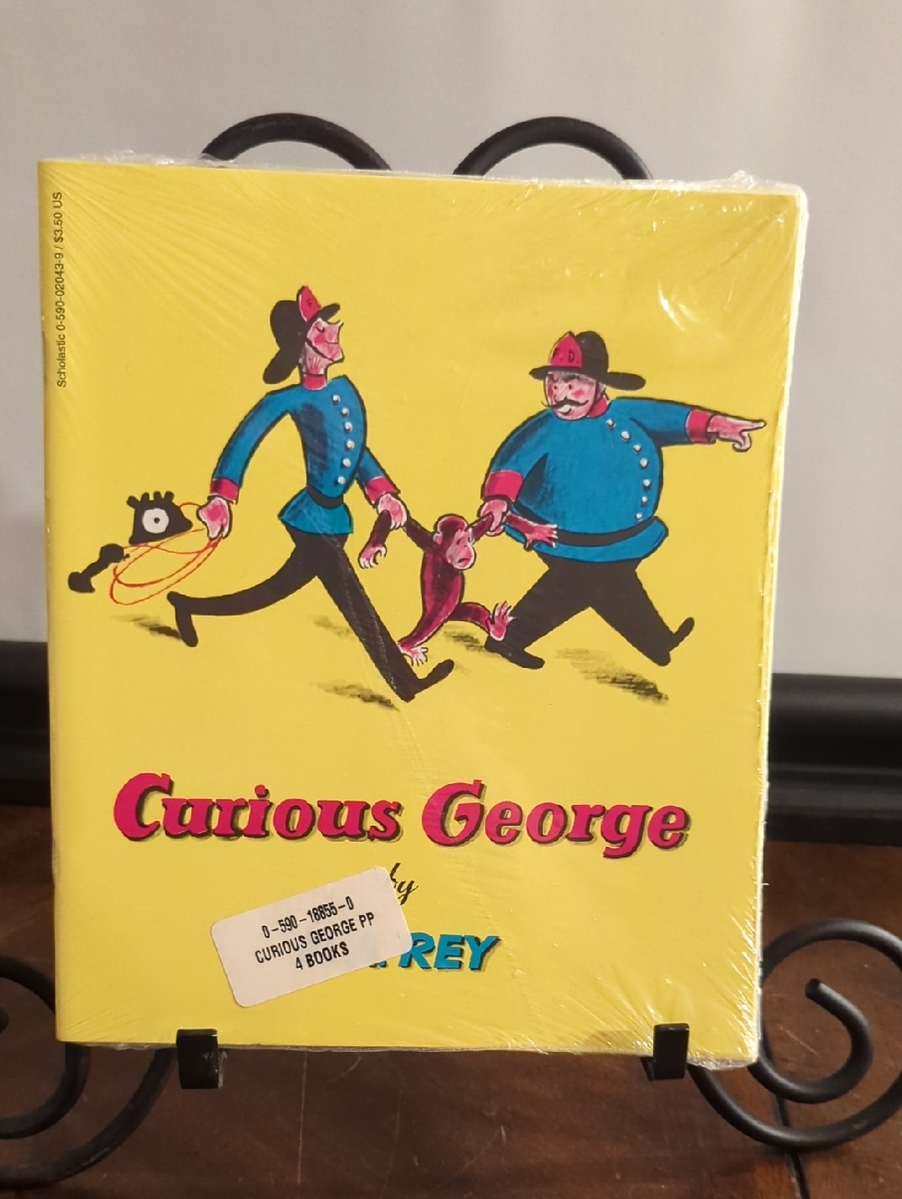 NEW Sealed Vintage 90s Curious George Scholastic 4-Book Set - NWT